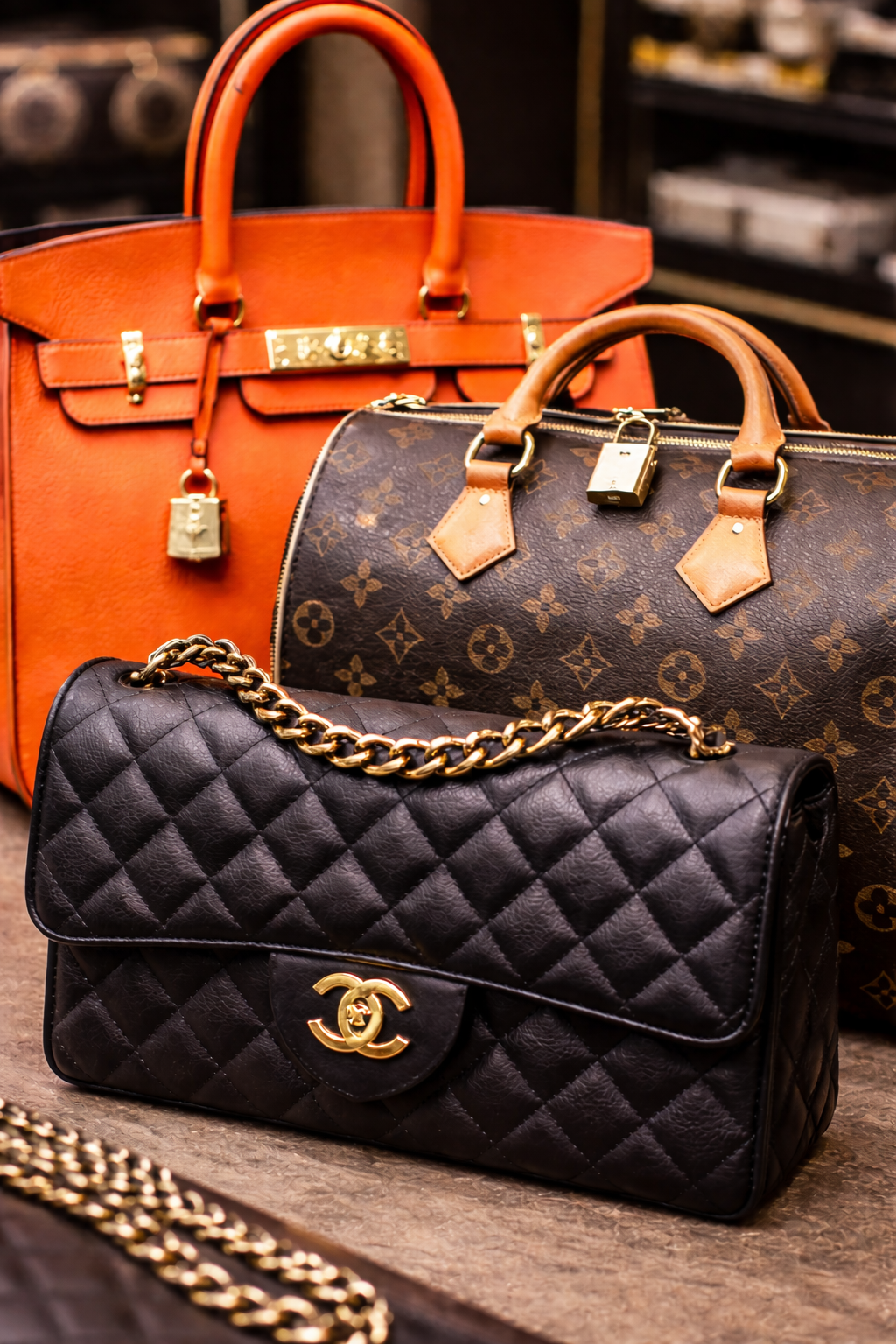 Luxury bag closeup