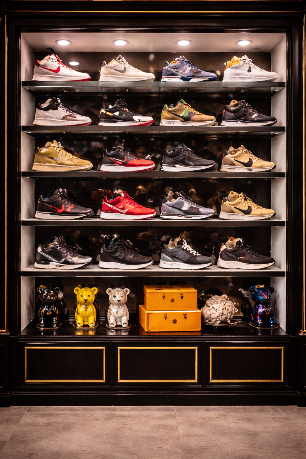 Sneaker wall